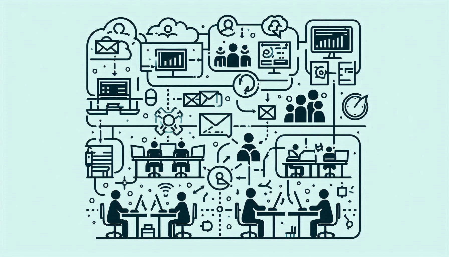 ¿La información fluye entre departamentos?
